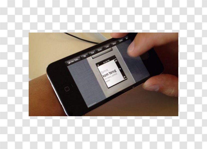 Pebble Smartwatch Mobile Phones User Interface Email - Multimedia Transparent PNG