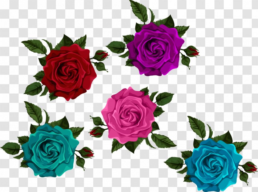 Garden Roses Cabbage Rose Cut Flowers Clip Art - Flower Transparent PNG