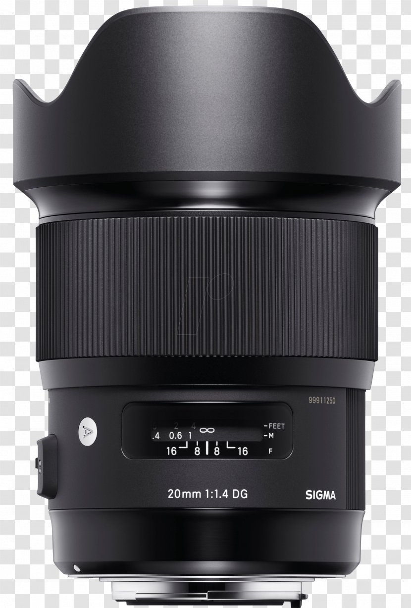 Sigma 50mm F/1.4 DG HSM A Lens Canon EF Mount Art Wide-Angle 20mm Camera 35mm Transparent PNG