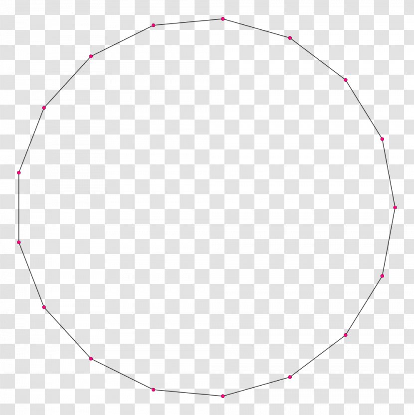 Regular Polygon Circle Inscribed Figure - Point Transparent PNG