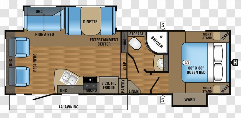 Floor Plan Campervans Jayco, Inc. Caravan Fifth Wheel Coupling - Car Transparent PNG