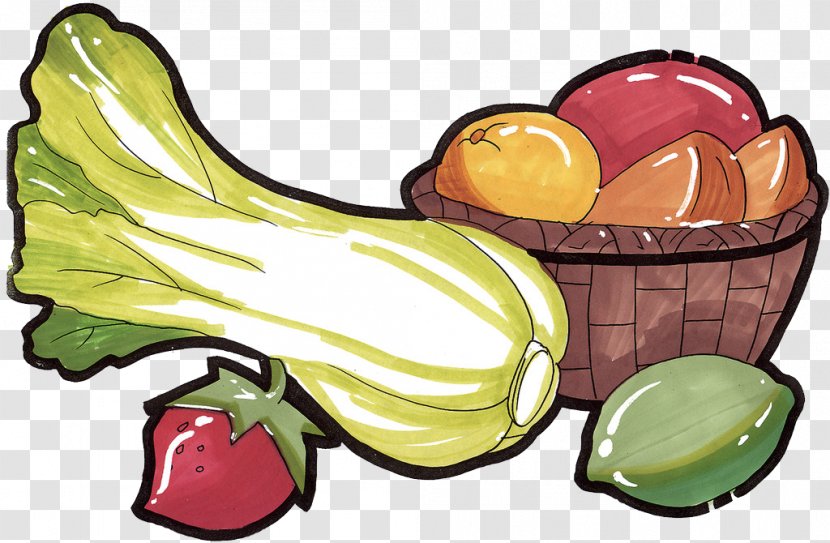 Food Illustration - Vegetable And Fruit Transparent PNG