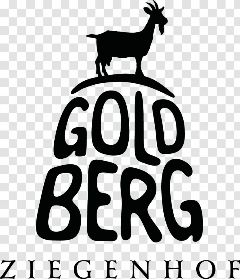 Goat Cheese Goldberg Ziegenhof Logo Black - Mammal Transparent PNG