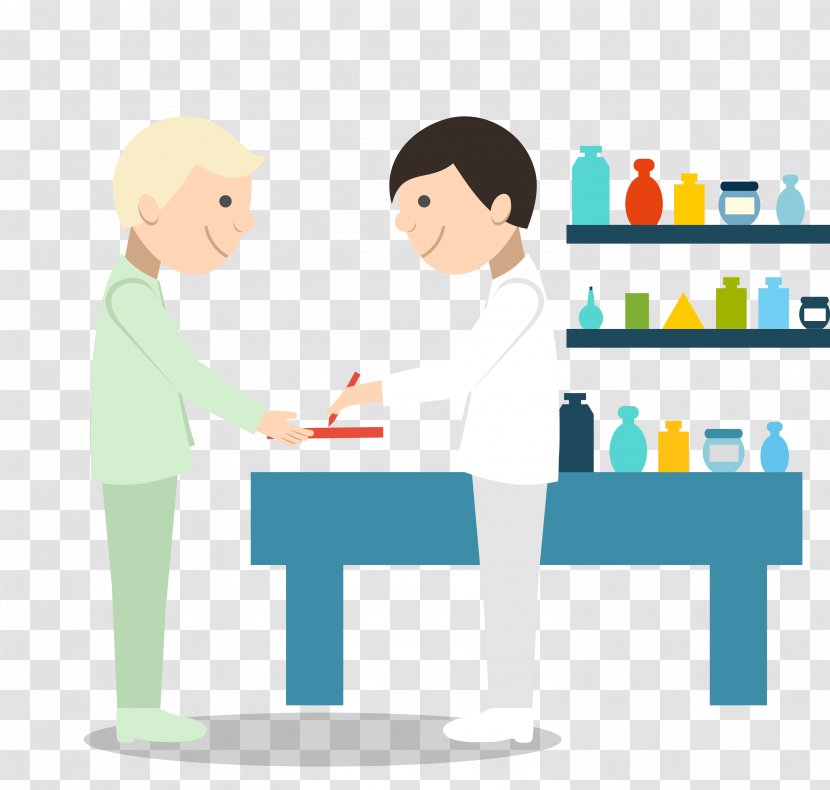 Pharmacist Hospital Pharmacy - Research - Vector Blue Medical Work In Pharmacists Transparent PNG