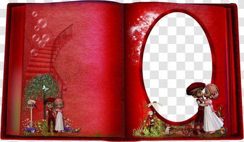 Picture Frames Book Preview - Romance Film - Red Frame Transparent PNG