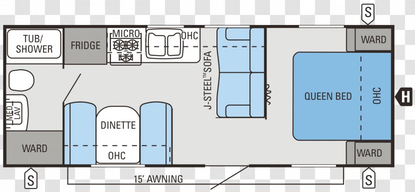 Floor Plan Architecture Campervans Caravan Design - Travel - Flight Transparent PNG