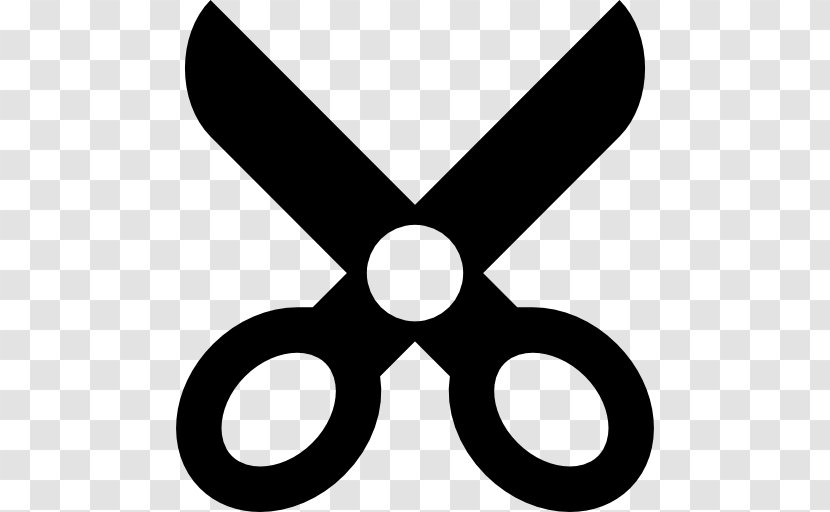 Clip Art - Black - Scissors Transparent PNG