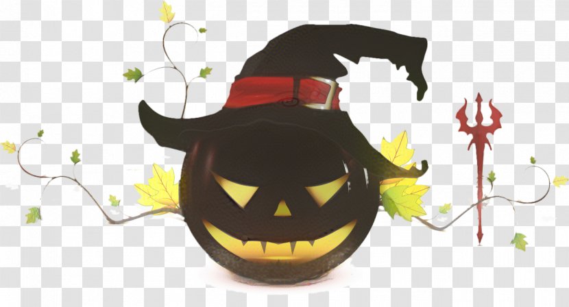 Black Cat Halloween - Cartoon - Smile Plant Transparent PNG