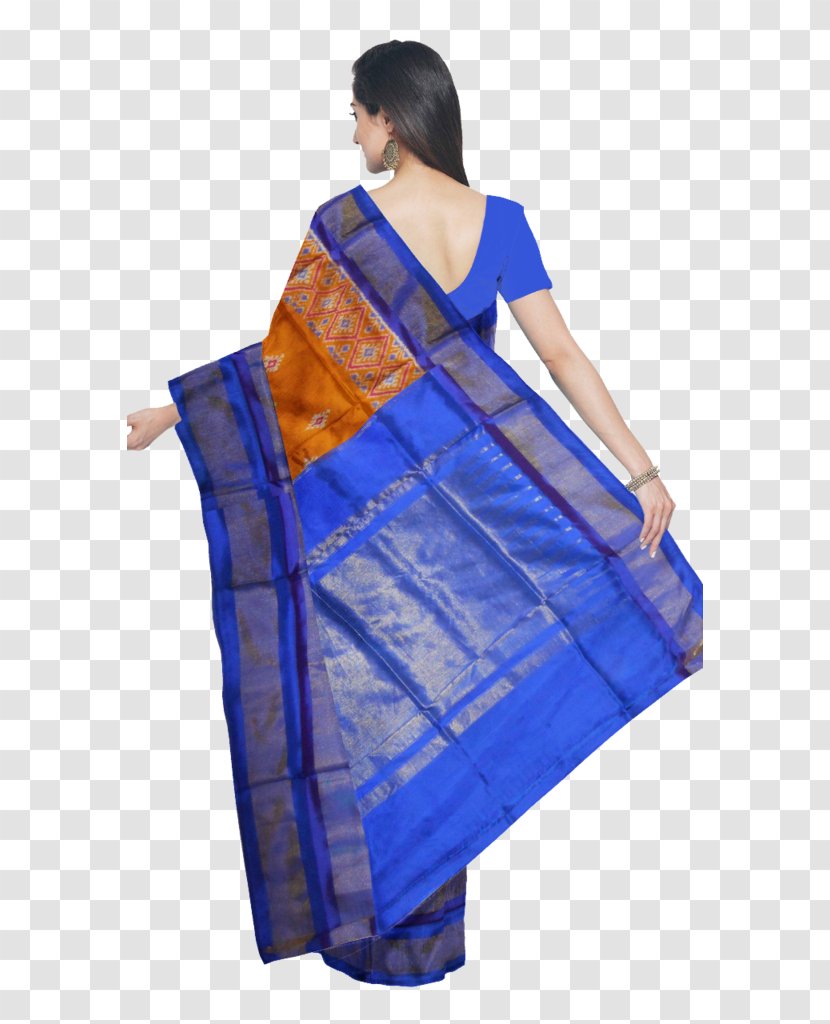 Bhoodan Pochampally Silk Saree Sari Ikat - Stole - Handloom Transparent PNG