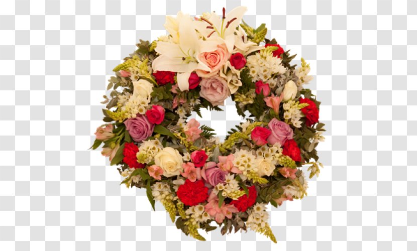 Floral Design Wreath Flower Bouquet Cut Flowers Artificial - Yellow Transparent PNG