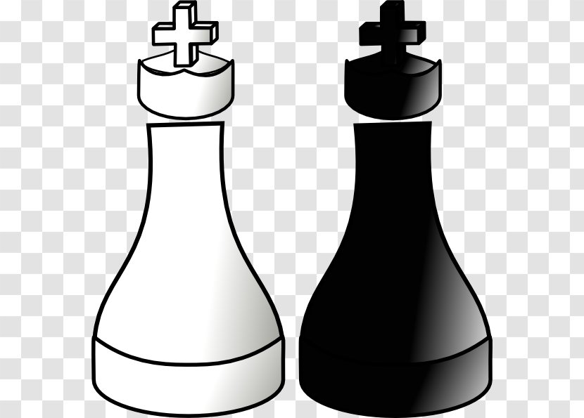 Chess Piece King White And Black In Queen Transparent PNG