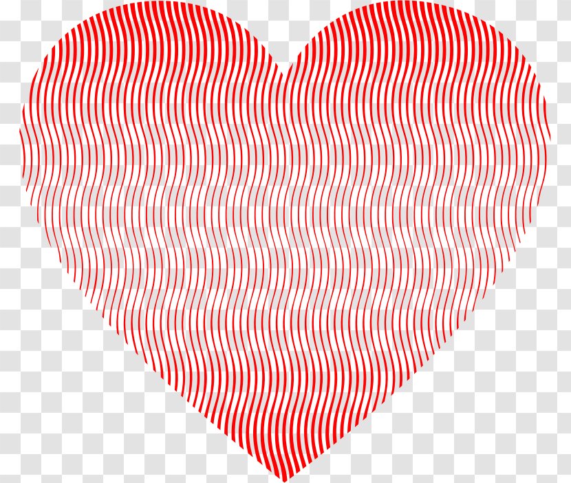 Heart Line Art Clip - Love - WAVY Transparent PNG
