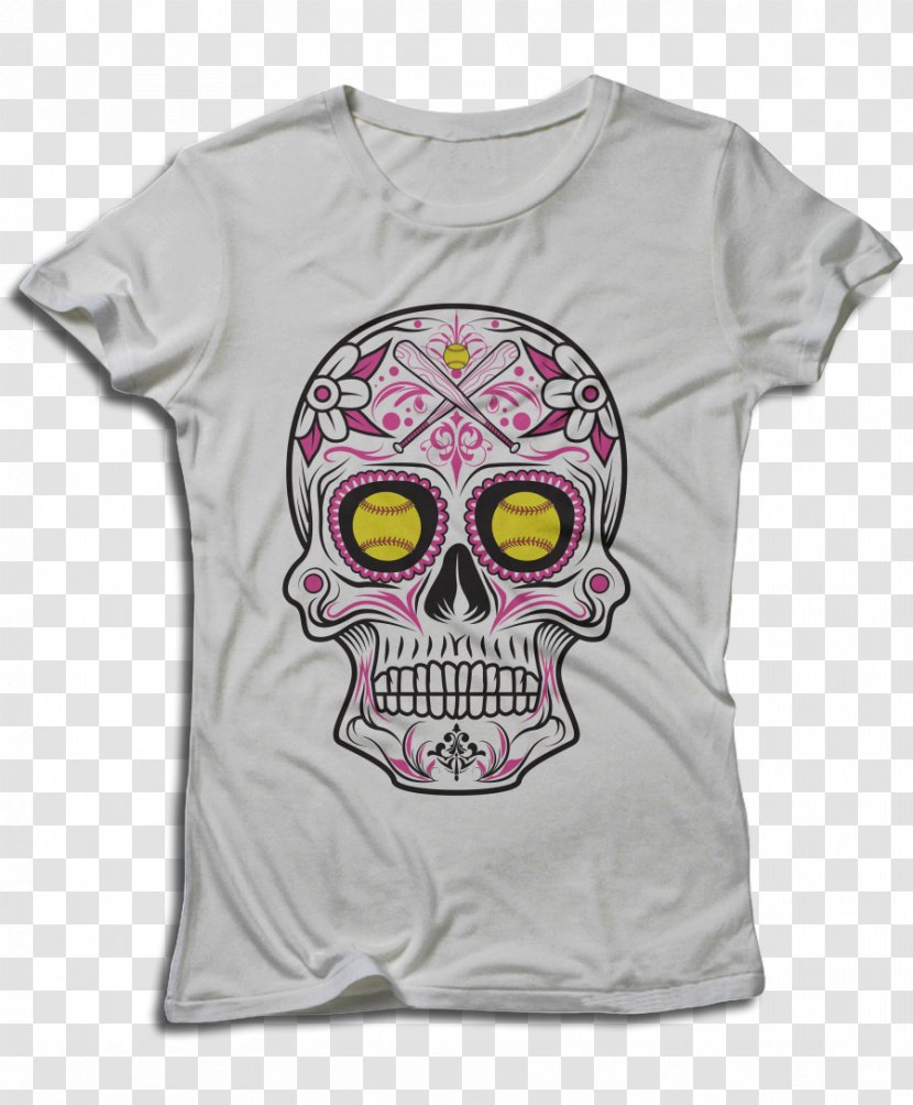 Long-sleeved T-shirt Clothing - Bone - Sugar Skull Transparent PNG
