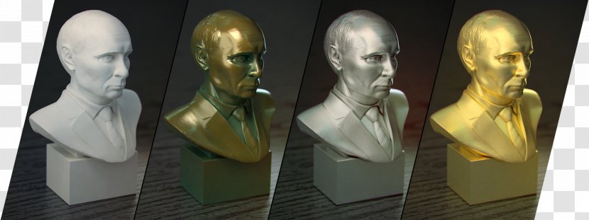 3D Computer Graphics Printing Bust Bronze Autodesk 3ds Max - Silver - Printer Transparent PNG