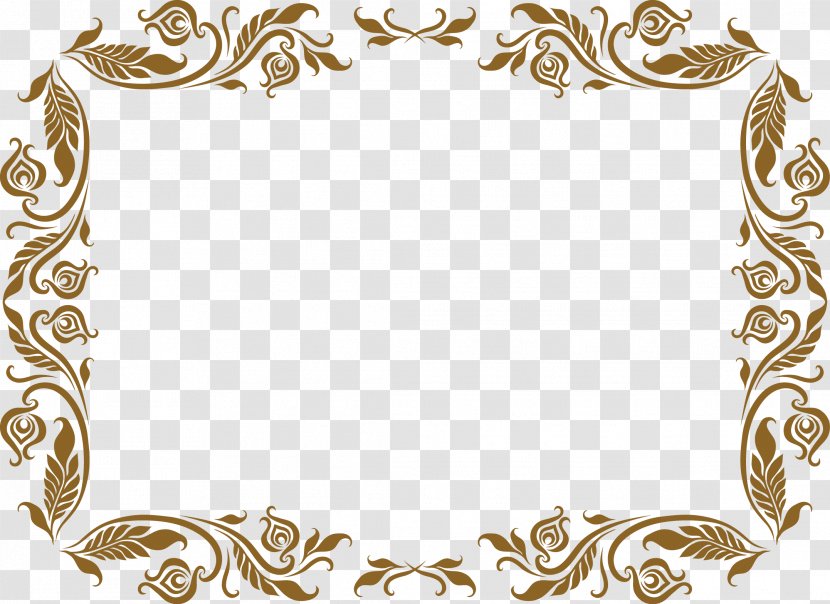 Ornament Arabesque Picture Frames - Text Transparent PNG