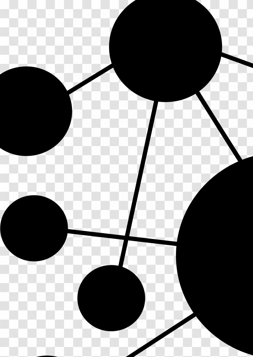 Computer Network Download Black And White Clip Art - Artwork - Networks Transparent PNG