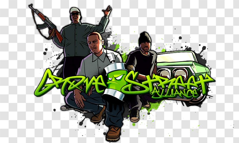 Grand Theft Auto: San Andreas Grove Street Families Gang Multiplayer Auto IV - Ballas Transparent PNG