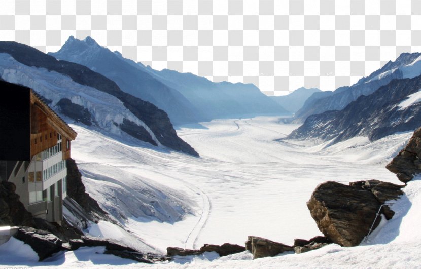 Jungfrau Aletsch Glacier Interlaken Lauterbrunnen Train - Mountain Range - Switzerland Attractions Transparent PNG