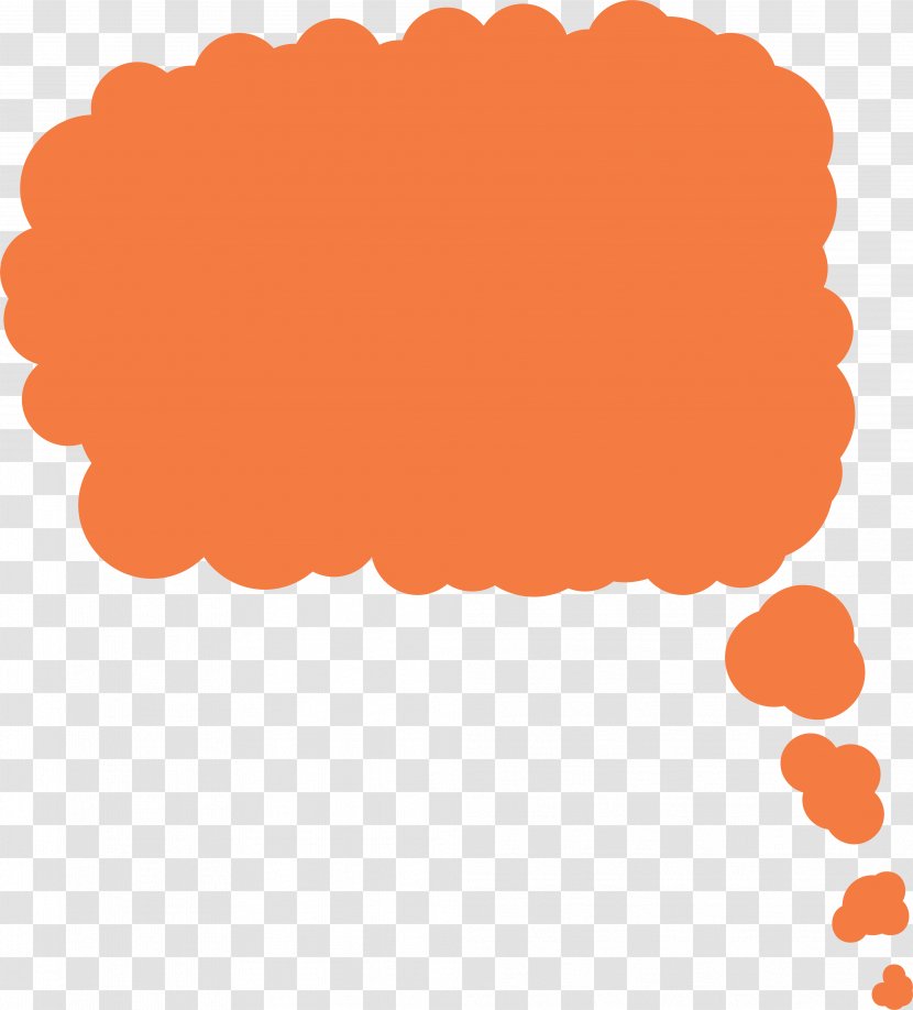 Speech Balloon Dialog Box - Text - Orange Transparent PNG