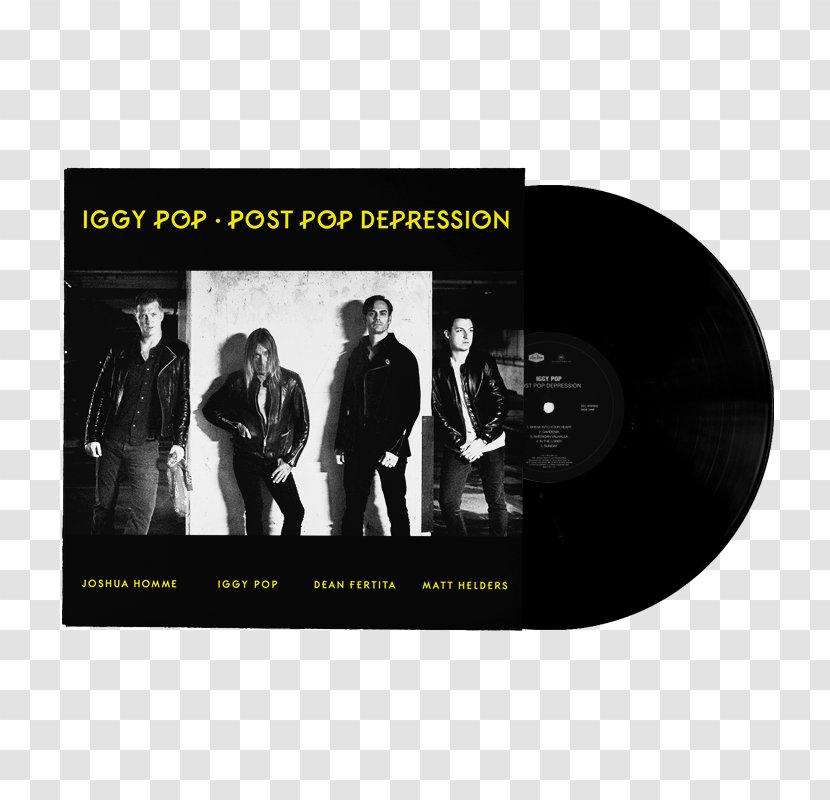 Post Pop Depression The Idiot Album Phonograph Record Gardenia - Iggy Transparent PNG