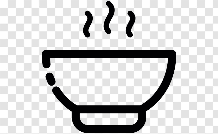 Food Bowl Soup - Black And White - Meat Transparent PNG