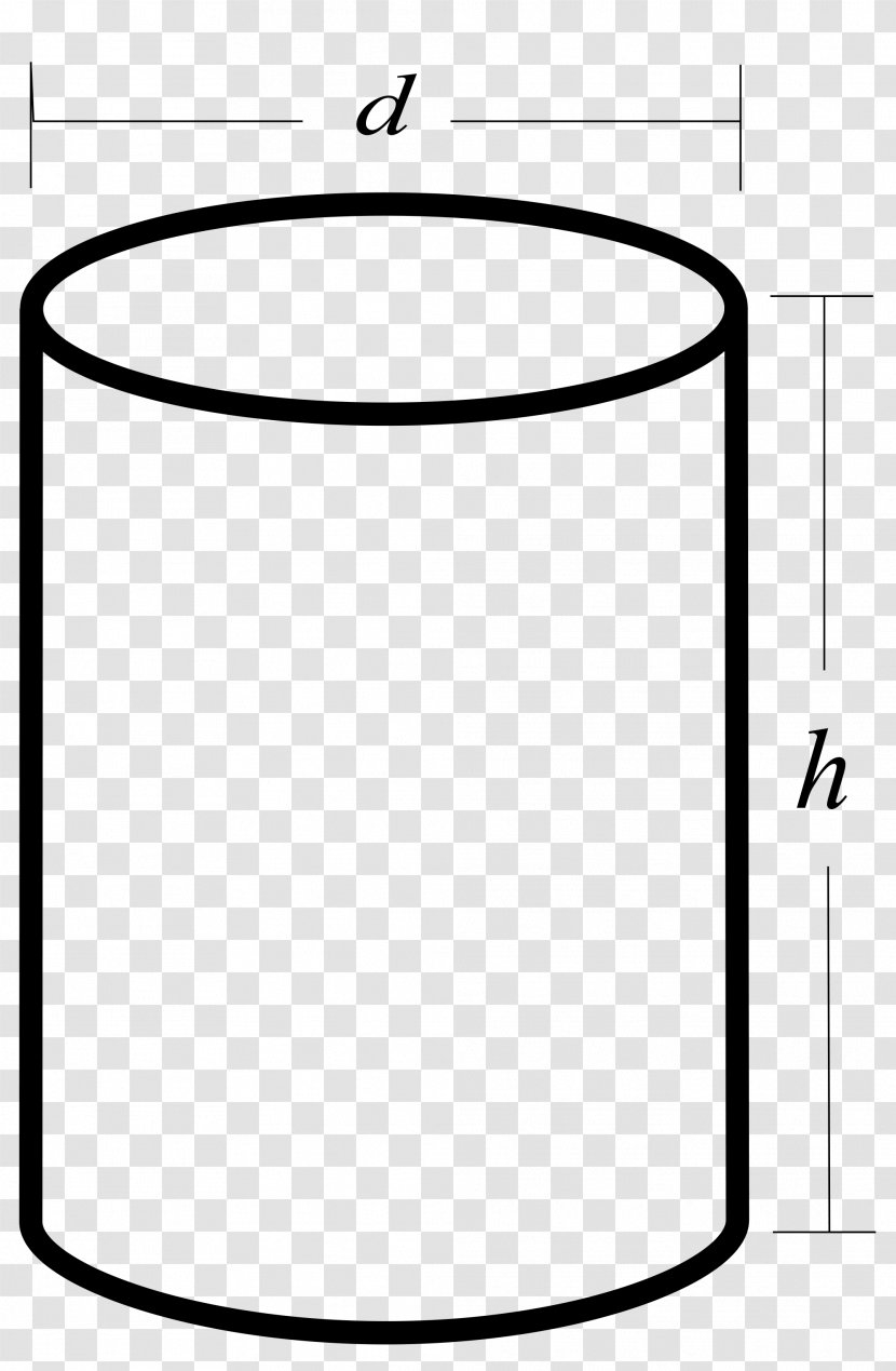 Cylinder Surface Area Shape Volume - White Transparent PNG