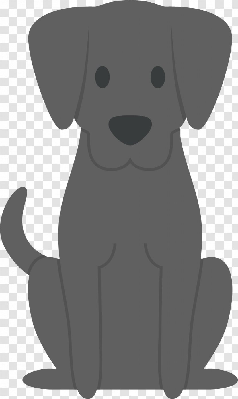 Labrador Retriever Puppy Dog Breed Companion - Nose - Gray ​​vector Transparent PNG