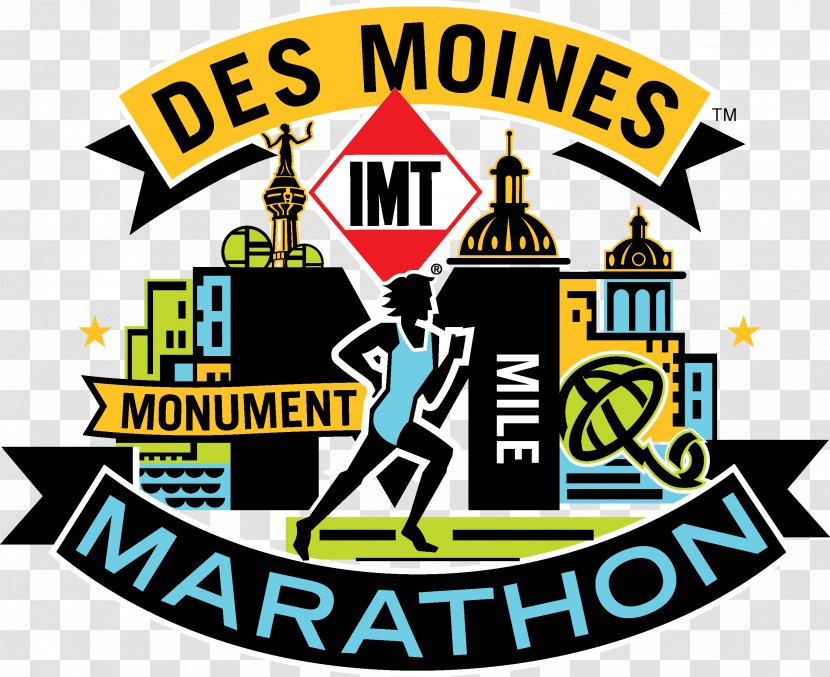 Des Moines Marathon Half & 5k - Signage - Anthem Infographic Transparent PNG