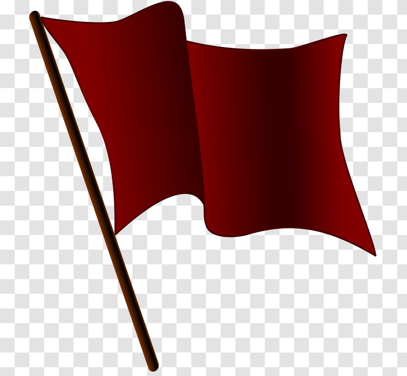 Red Flag Anarchism Symbol Communism - Wiki - Maroon Transparent PNG