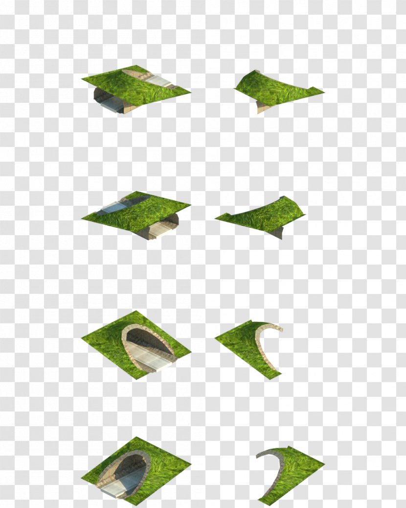 Triangle Leaf - Green - Angle Transparent PNG