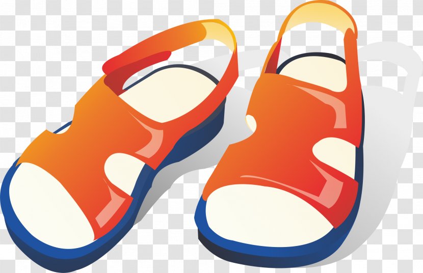 Slipper Sandal Flip-flops Clip Art - Flip Flops - Summer Shoes Transparent PNG