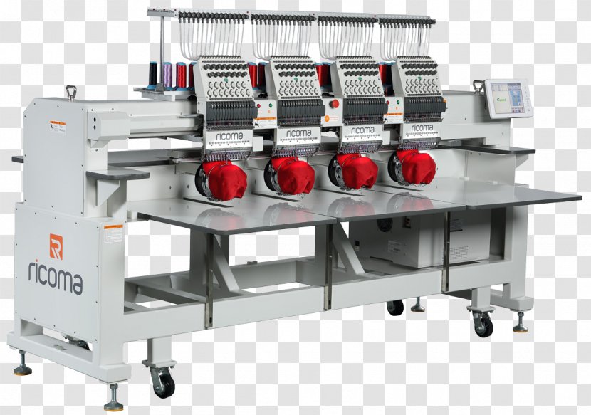 Machine Embroidery Sewing Machines Ricoma - Secondary Sector Of The Economy - Tubular Transparent PNG