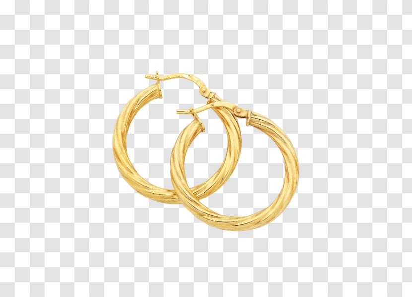 Earring Body Jewellery Bangle - Gold Hoop Transparent PNG