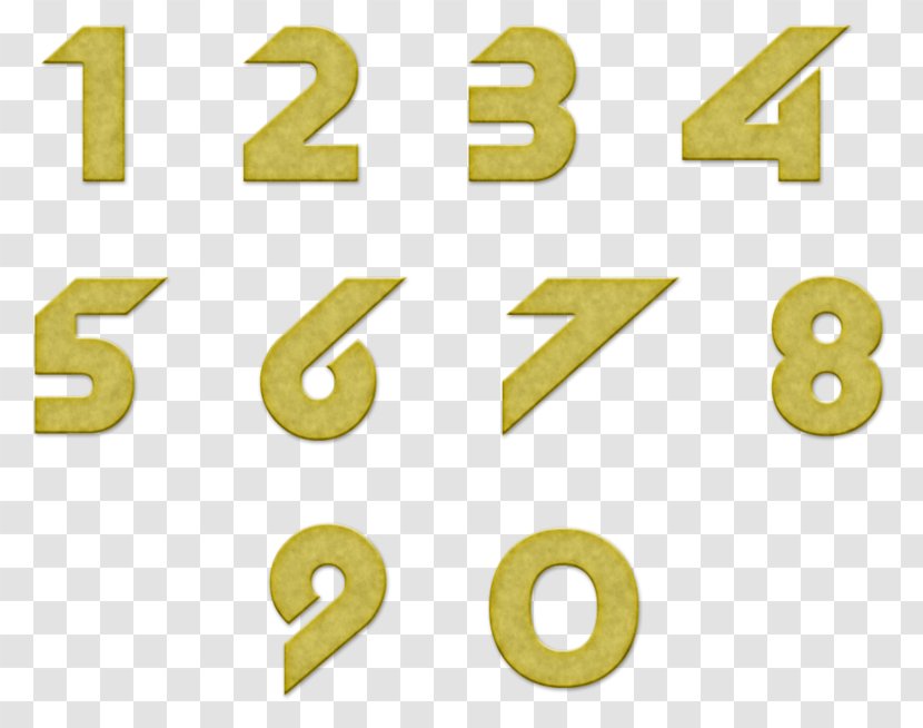 Number Numerical Digit Brand Line Product - Yellow Transparent PNG