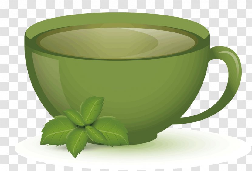 Tea Coffee Cup Vegetable Fruit - Vecteur - A Green Transparent PNG