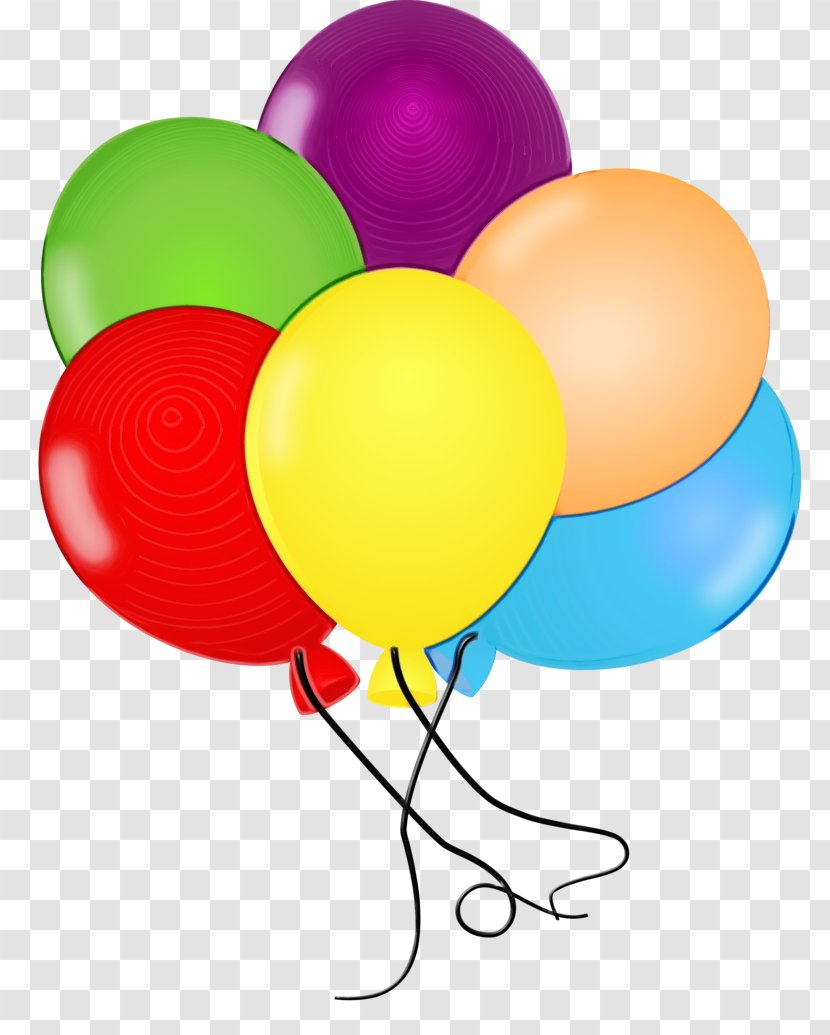Birthday Party Background - Toy Balloon - Yellow Transparent PNG