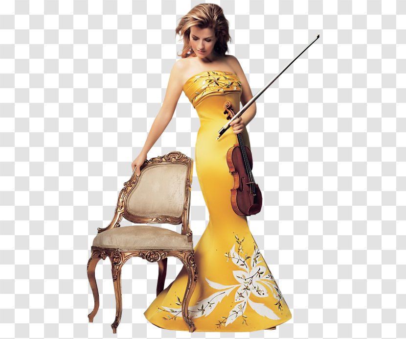 Woman With Violin Musician - Heart Transparent PNG
