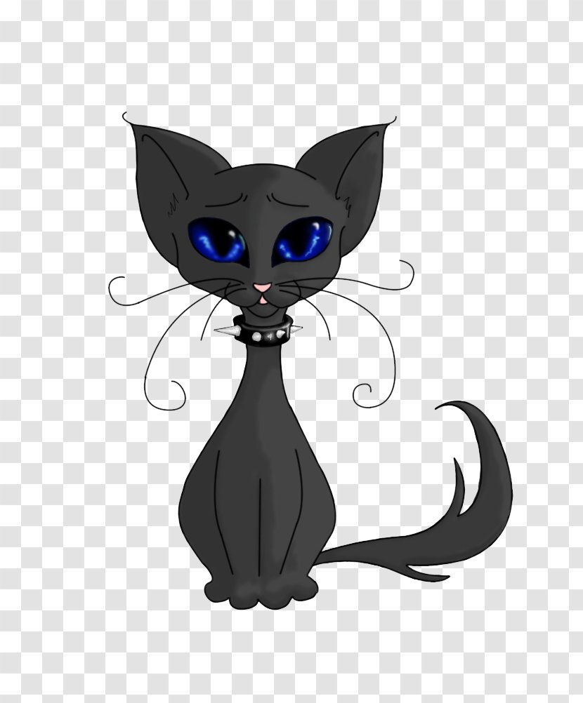 Black Cat Kitten Whiskers Domestic Short-haired - Wing Transparent PNG