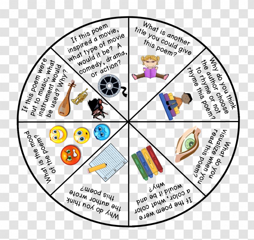 National Poetry Month Game Day Lesson - Frame - Spinner Transparent PNG