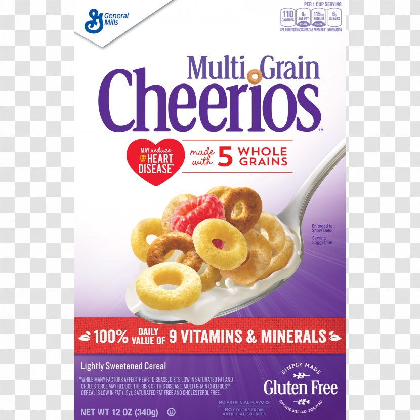 Breakfast Cereal General Mills Multi-Grain Cheerios Honey Nut - Snack Transparent PNG