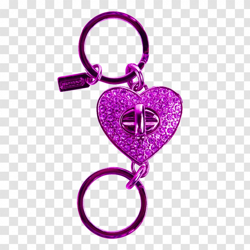 Keychain Decorative Arts Icon - Magenta - Interlocking Key Ring Transparent PNG