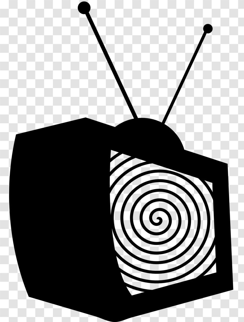 Television Stencil Clip Art - Black And White - Brand Transparent PNG