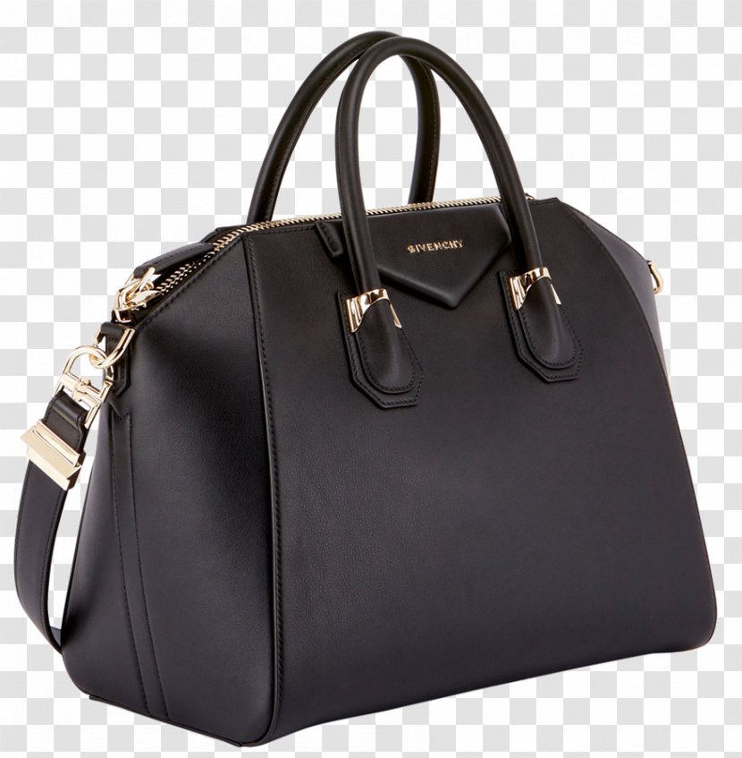 Handbag Parfums Givenchy Leather - Black - Bag Transparent PNG