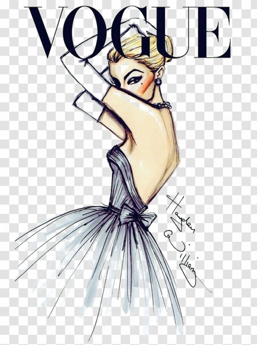 Fashion Illustration Vogue Drawing - Silhouette - Chanel No 5 Transparent PNG