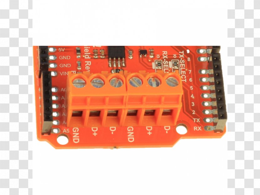 Microcontroller DMX512 Arduino Electronics Hardware Programmer - Orange - Stacked Books Transparent PNG