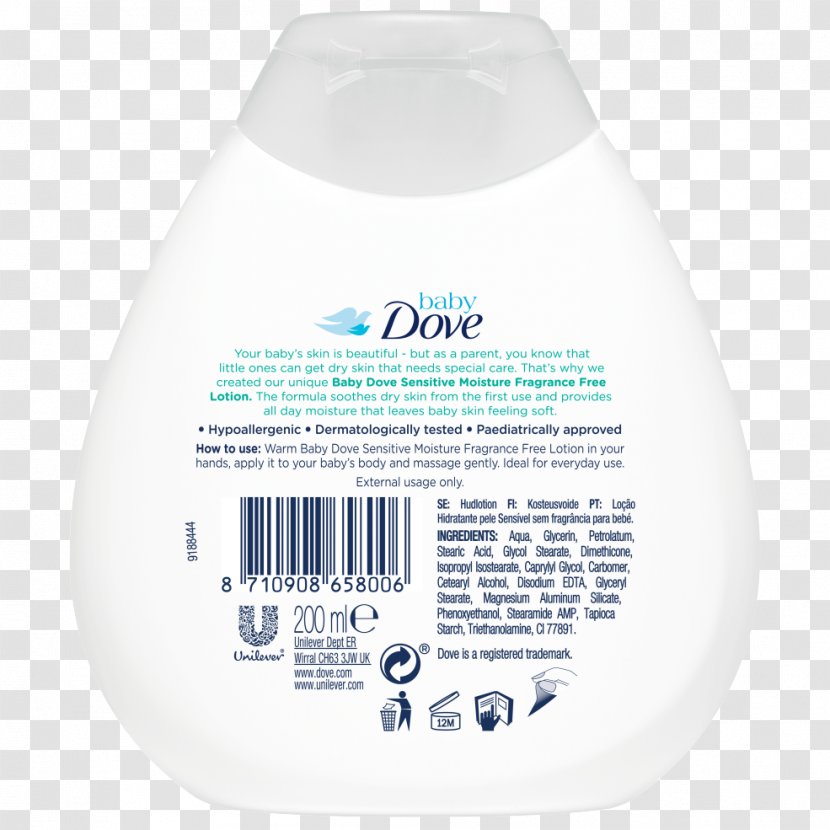 Dove Baby Rich Moisture Nourishing Lotion Shampoo Infant Transparent PNG