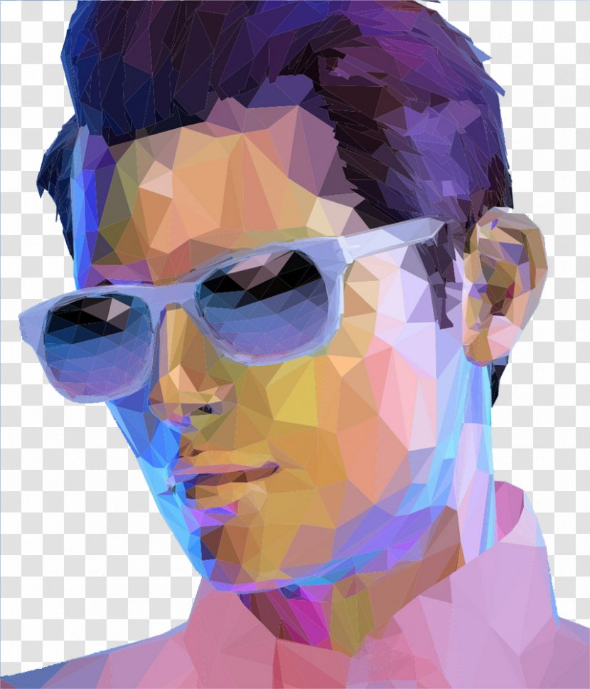 Portrait Low Poly Royalty-free Photography - Creative Man Transparent PNG