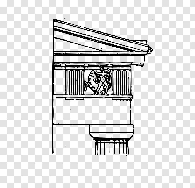 Paestum Doric Order Classical Column Ionic - Caryatid - Greek Capital Architectural Transparent PNG