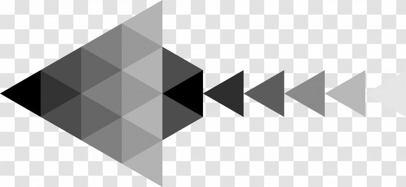 Grey Arrow Black And White - Monochrome Photography - Gray Simple Splicing Arrows Transparent PNG