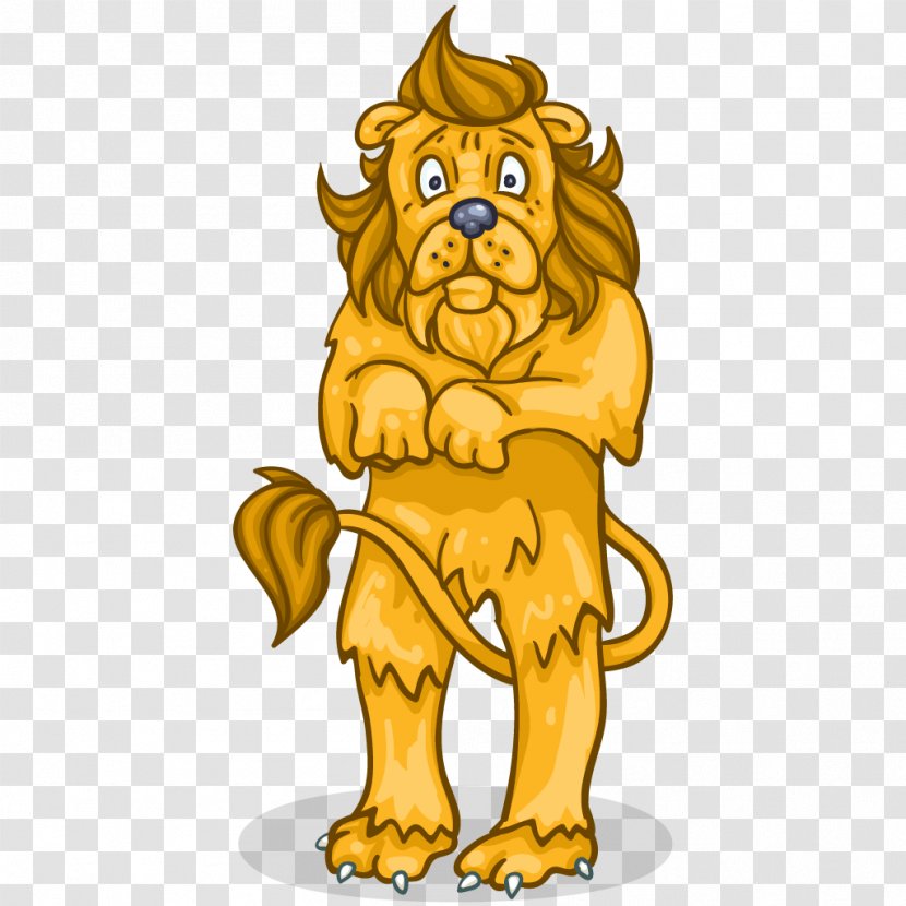 Cowardly Lion The Wizard Industriales Clip Art - Big Cats - Scared Cliparts Transparent PNG